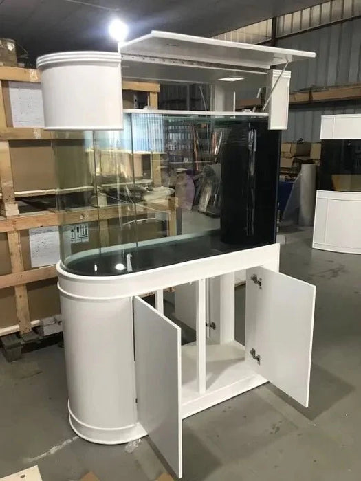 Rose Cherry Color * 120g Reef-Ready Glass Peninsula Bullet Bullnose U-Shape Aquarium Set