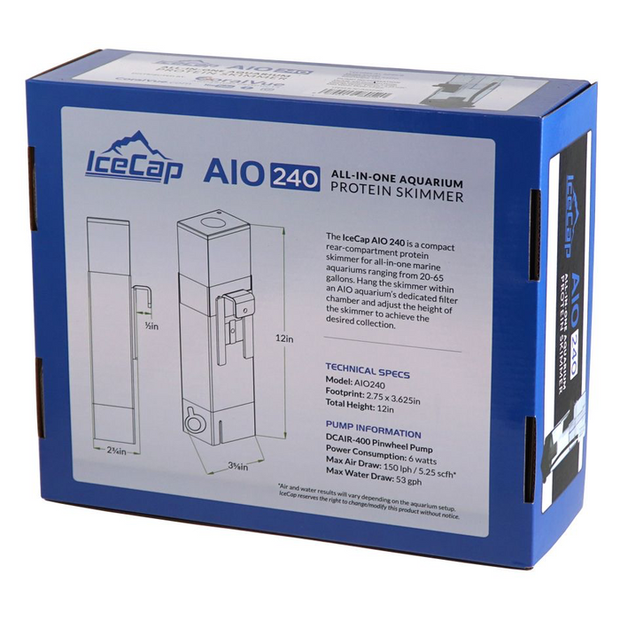 IceCap AIO 240 All-In-One Aquarium Protein Skimmer