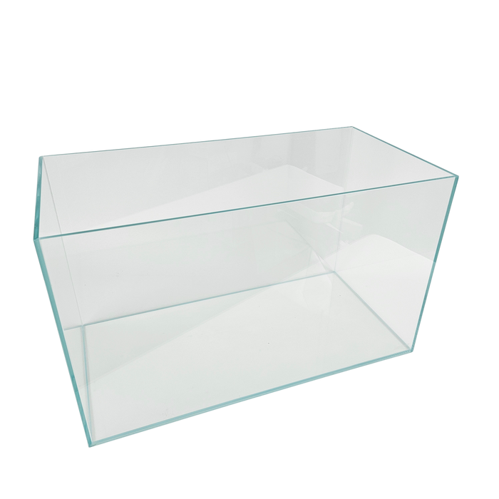 CRYSTAL Rimless Low Iron Ultra Clear Aquarium 6mm (17.11 gallons, 23.62" x 11.81" x 14.17")