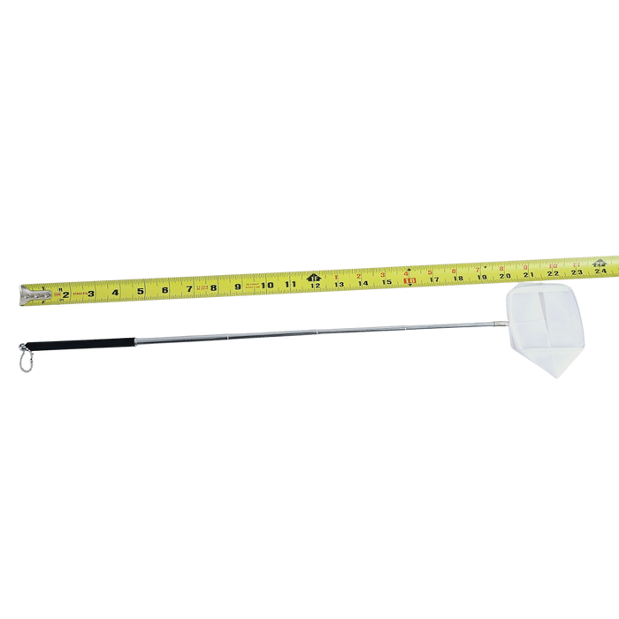 2" x 1.8" Square Aquarium Net with Aluminum Telescopic Rubber Coated Handle