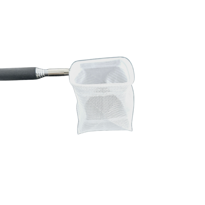 2" x 1.8" Square Aquarium Net with Aluminum Telescopic Rubber Coated Handle