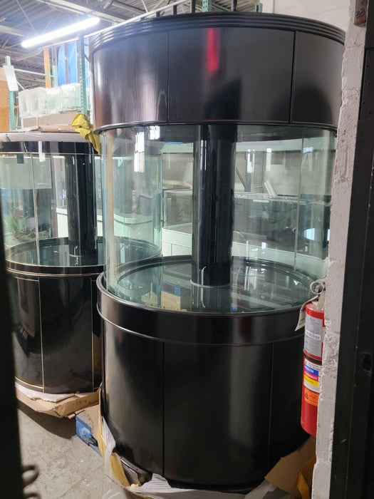280g GLASS Cylinder Reef-Ready 48"x48"x36"H in Abyss Black Display Model