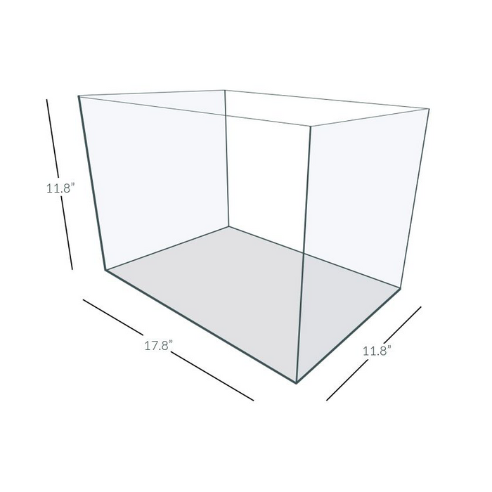 IceCap 10.7-Gallon Trimless Nano Aquarium