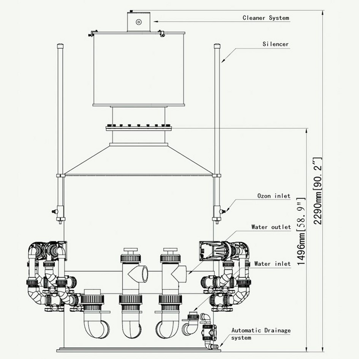 Q8 Commercial Foam Fractionator