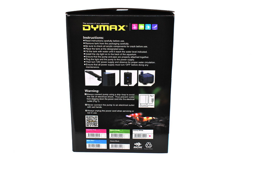Dymax IQ3 1.5-Gallon Mini Acrylic Aquarium