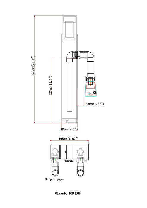 Classic 100 HOB Protein Skimmer