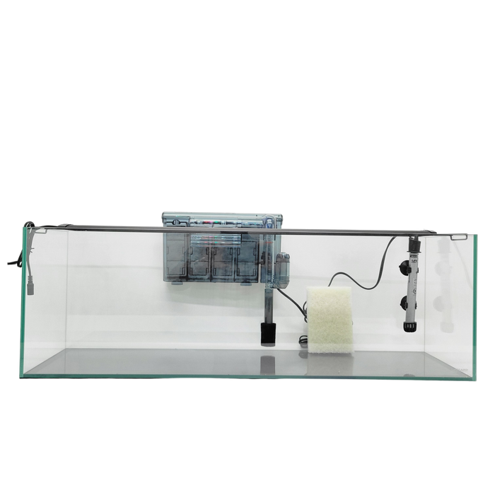 22 Gallon Ultra Low Iron Bookshelf Aquarium Kit 8mm (35.82"x11.81"x11.81")