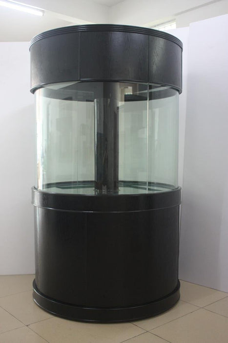 280g GLASS Cylinder Reef-Ready 48"x48"x36"H in Abyss Black Display Model